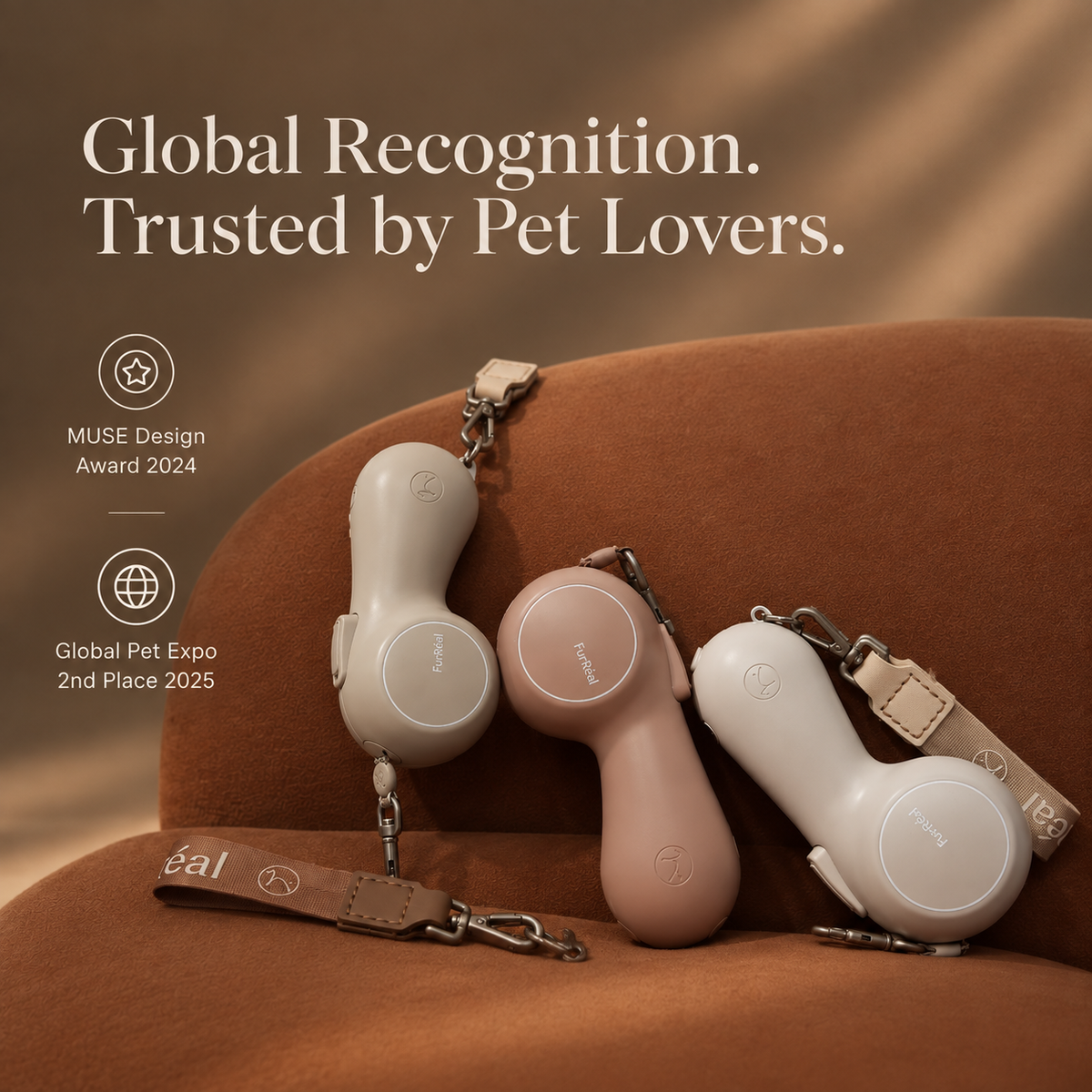 Stylish & Hands-free Dog Leash ChocoLéash Lite