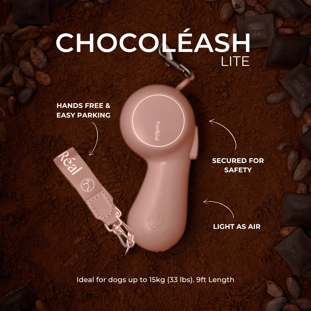 Maison FurRal Lightweight Hands-Free Retractable Dog Leash, Mocha Mousse, 9-ft long, 1.75-in wide Maison FurRal Lightweight Hands-Free Retractable Dog Leash, Mocha Mousse, 9-ft long, 1.75-in wide